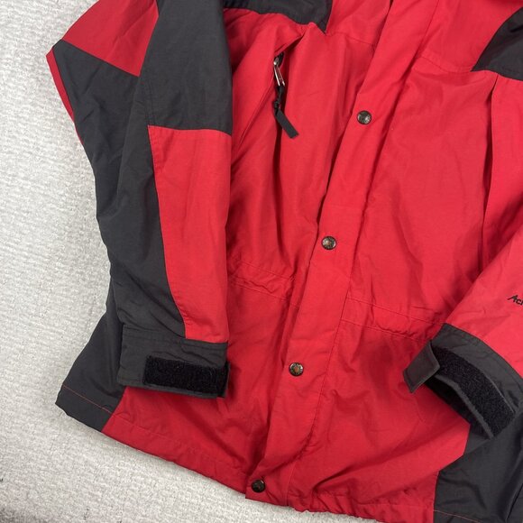 VTG The North Face Gore Activent Hooded Jacket Men M Retro Fire Red & Black Read - Picture 4 of 16